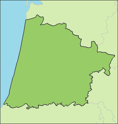 Carte du département des Landes